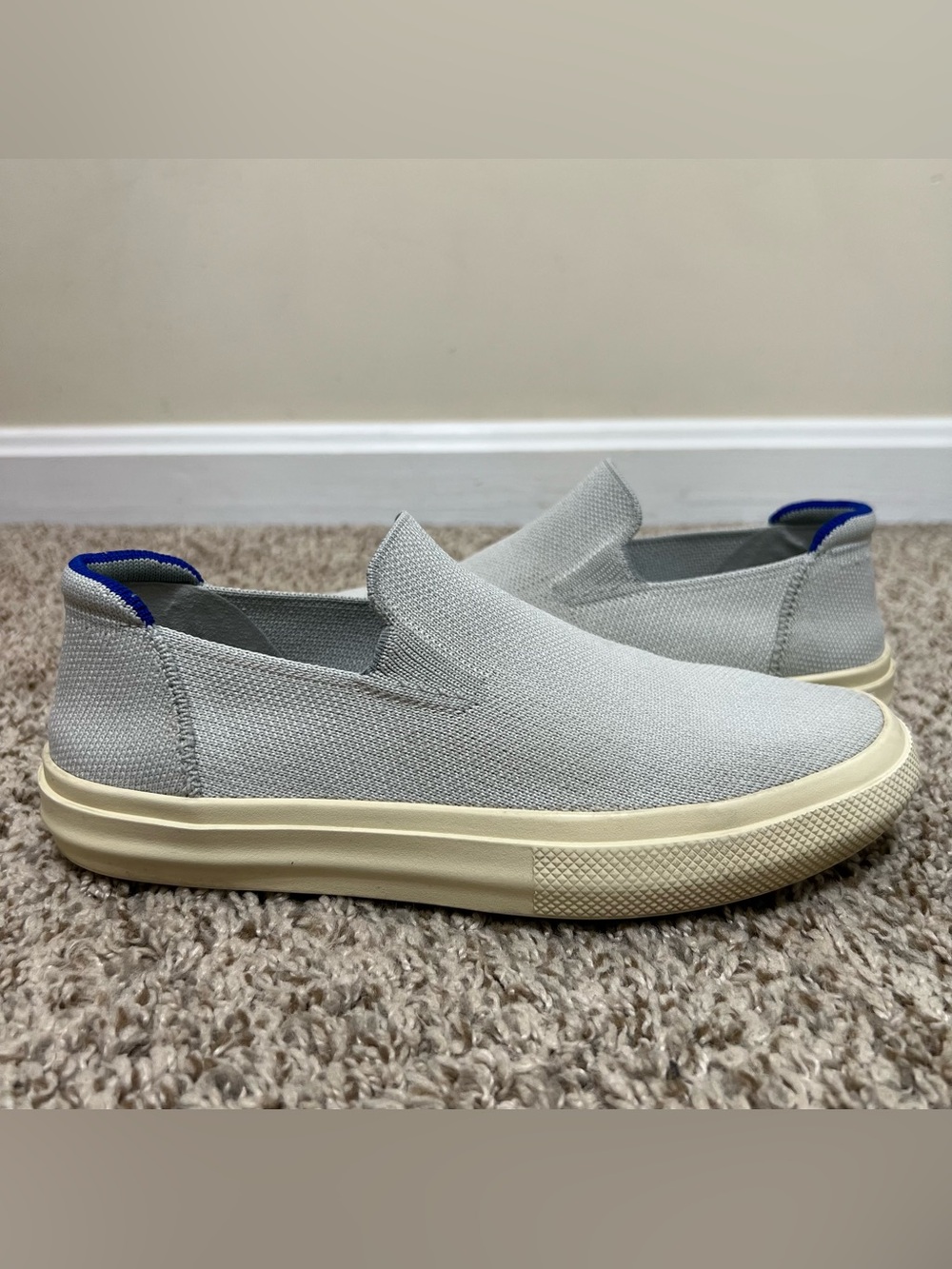 Rothy’s The Original Slip-On Sneakers Light Gray Women's Size 6